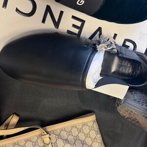 Givenchy Black Leather Loafers